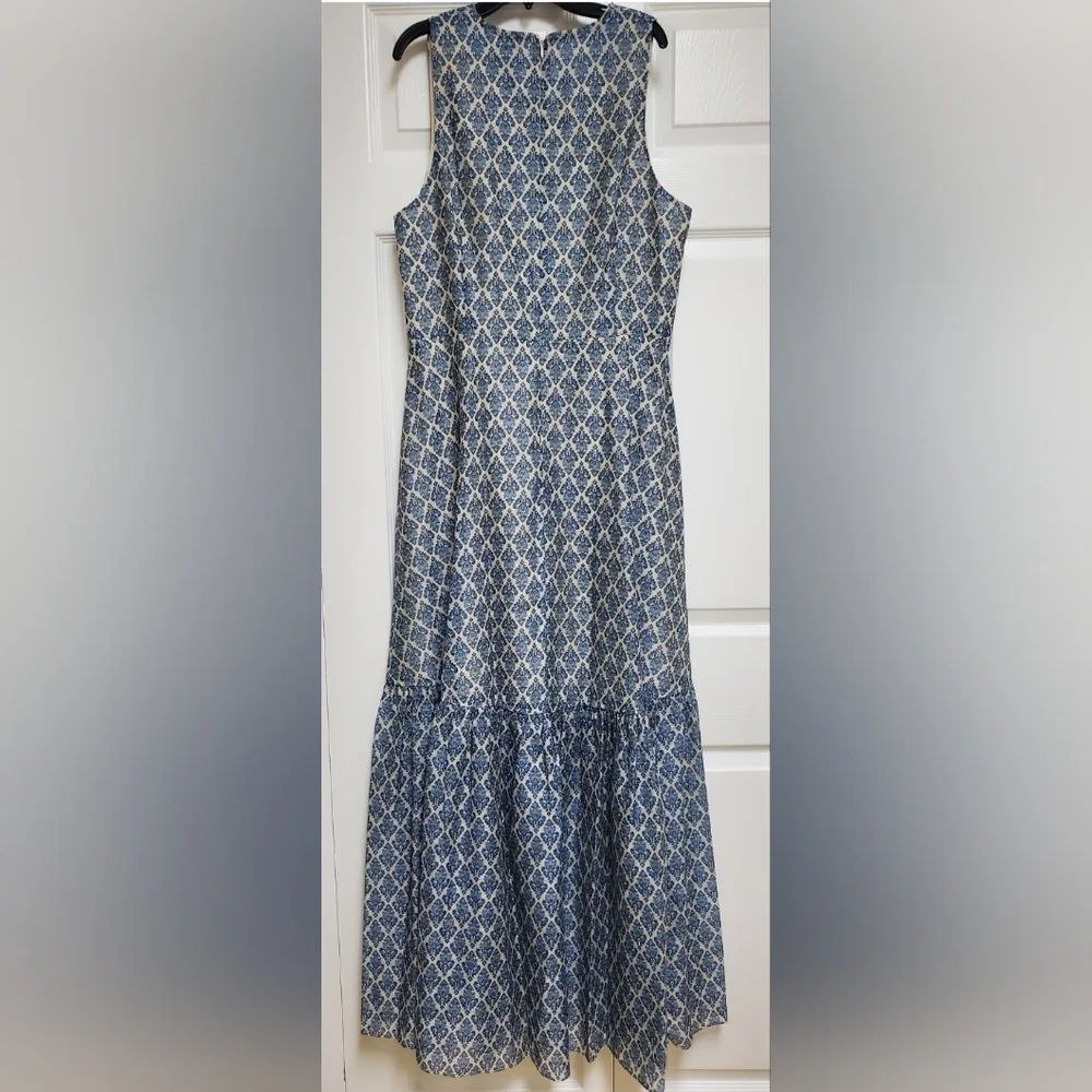 Sachin And Babi Bryce Gown/Lapis Print - Picture 5 of 17